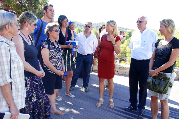 Besichtigung einer Villa auf Ibiza