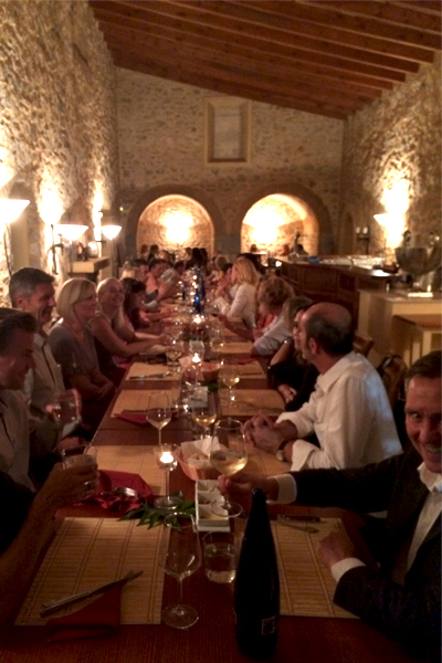 Gemeinsames Abendessen auf Carrossa.